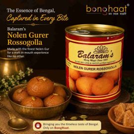 Balaram Mullick's Nolen Gurer Rosogolla 1 KG Tin
